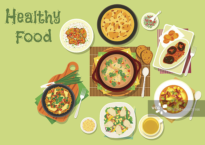 午餐用蘑菇图标为健康食品设计图片素材
