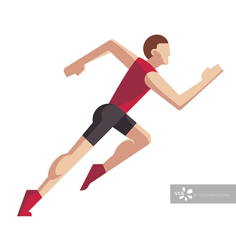 跑步运动员插图图片素材
