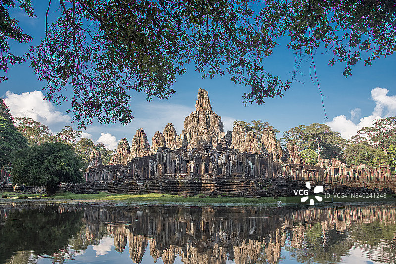 古巴戎寺，吴哥窟，柬埔寨暹粒最受欢迎的旅游景点图片素材