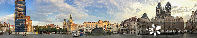 布拉格老城广场全景图片素材