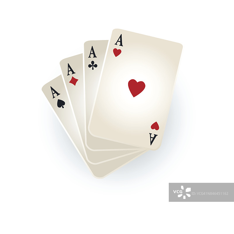 红心，黑桃，梅花，方块扑克牌图片素材