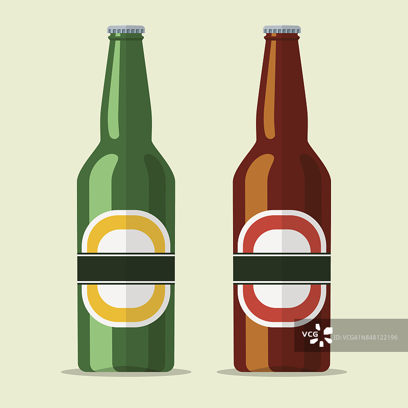 大瓶啤酒的标志图片素材