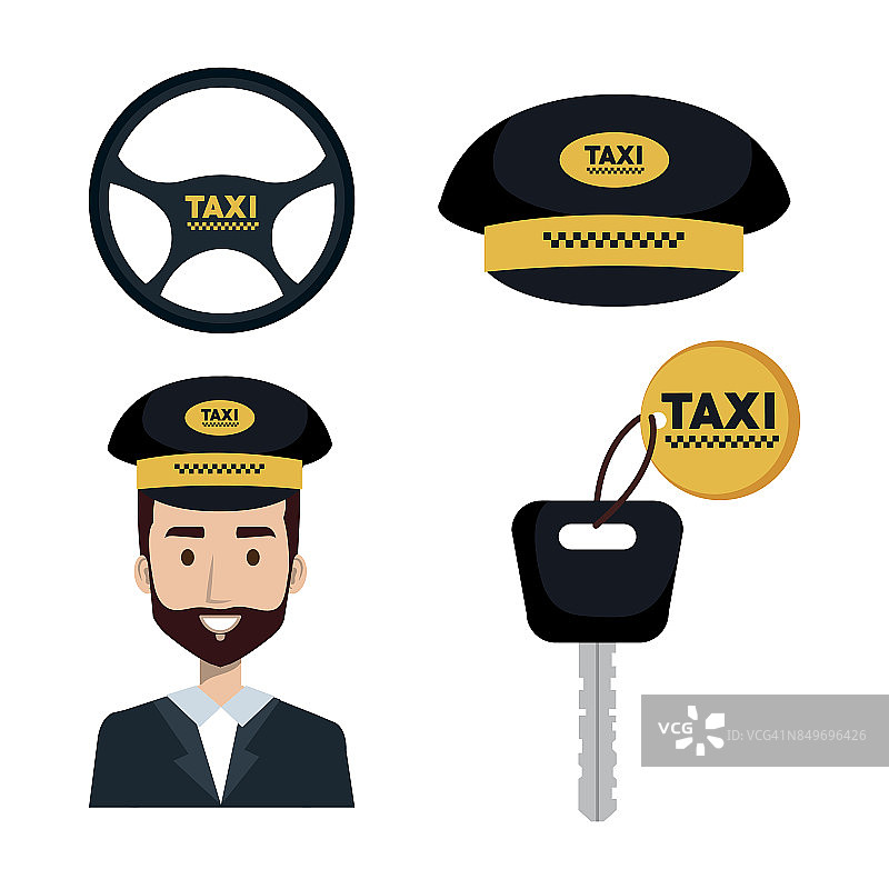 出租车服务设置司机上网关键要素图片素材