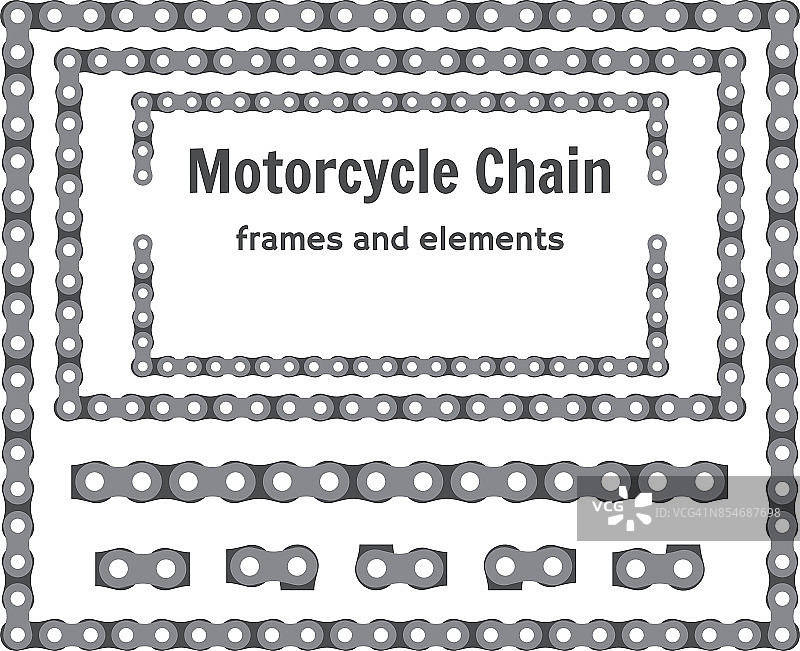 摩托车链架和链件图片素材