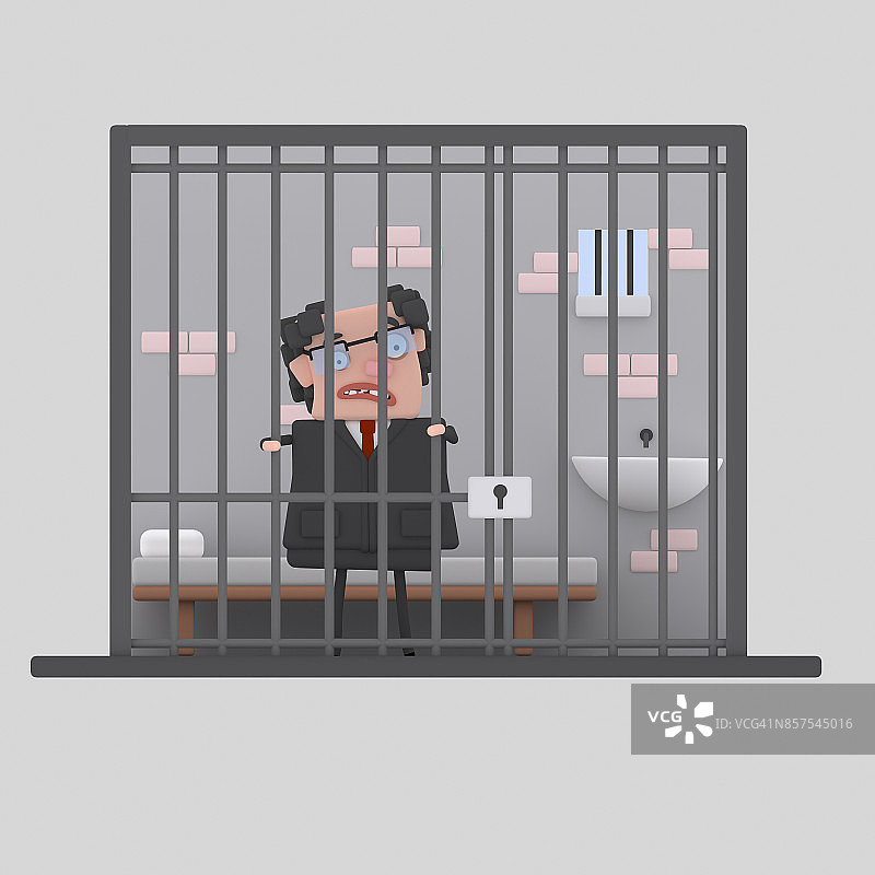政客被捕入狱图片素材