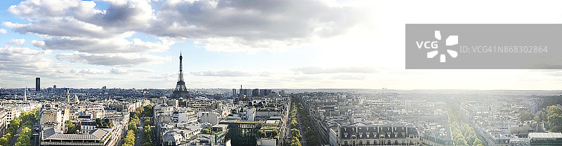 巴黎城市的天际线图片素材