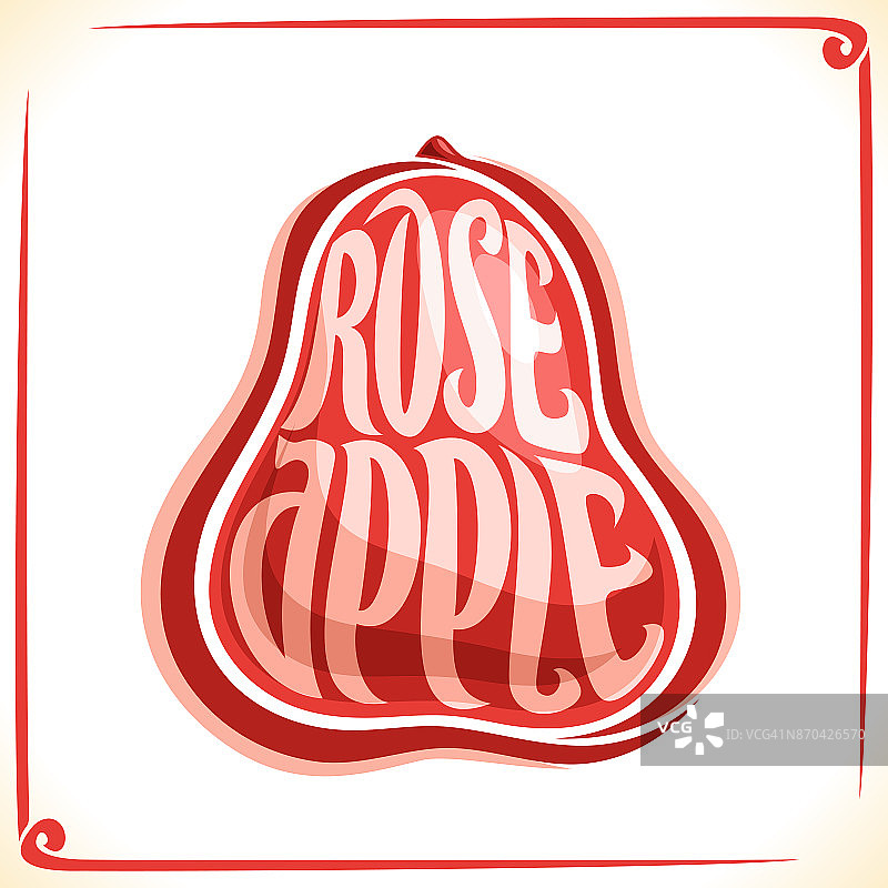 矢量贴纸玫瑰苹果图片素材