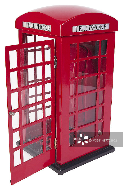 红色的电话亭图片素材