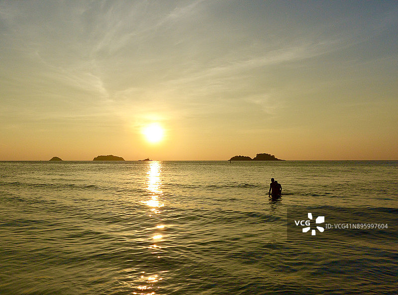 泰国湾的日落图片素材