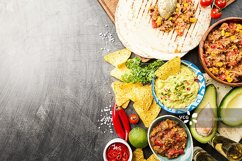 墨西哥食物混合图片素材