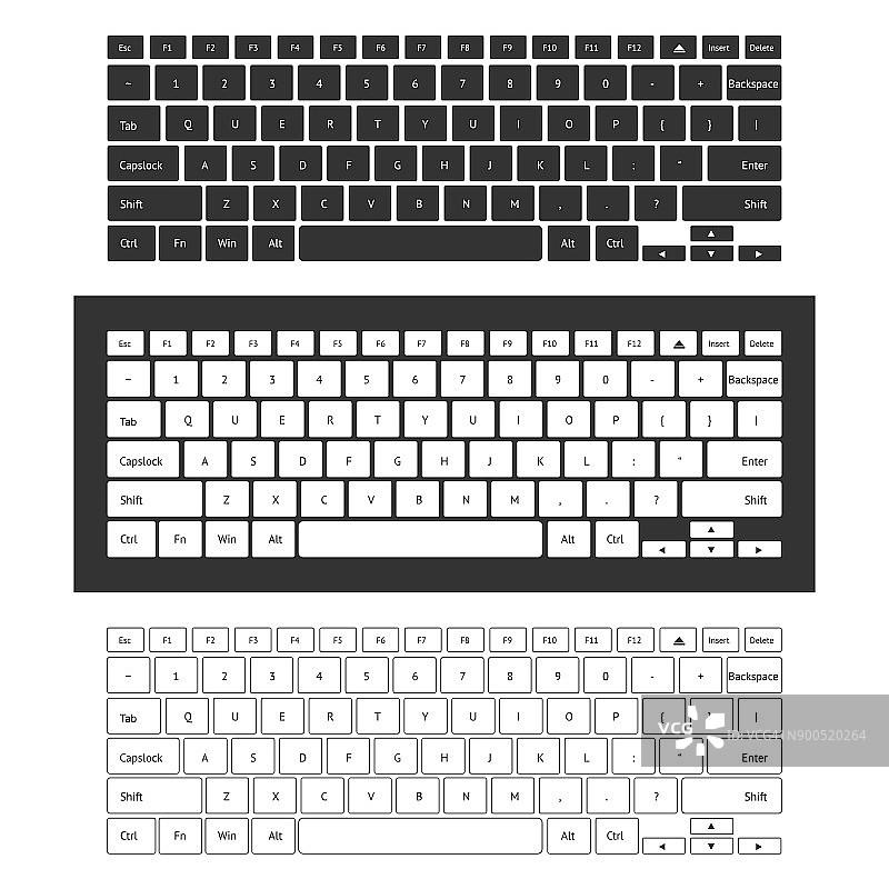 笔记本电脑键盘设置图片素材