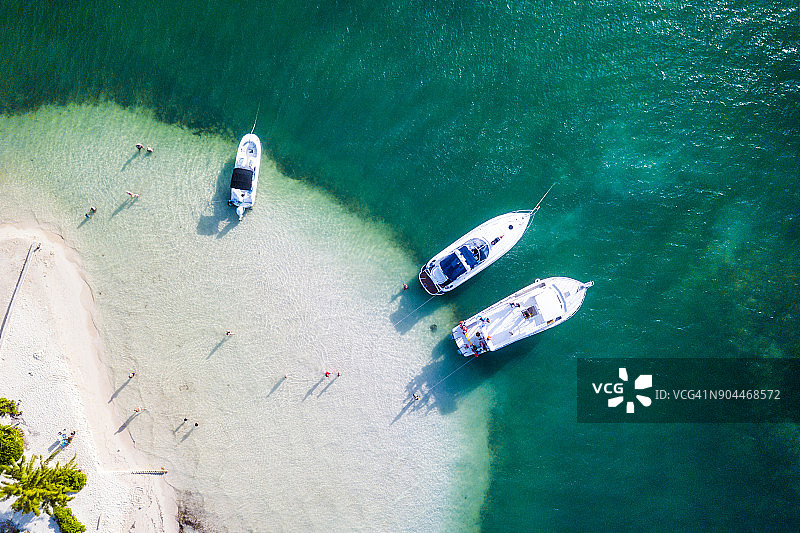 加勒比海热带海滩-大开曼岛图片素材