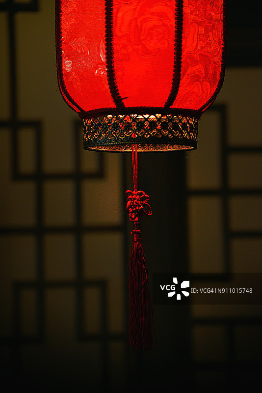 中国灯笼，中国新年的装饰图片素材