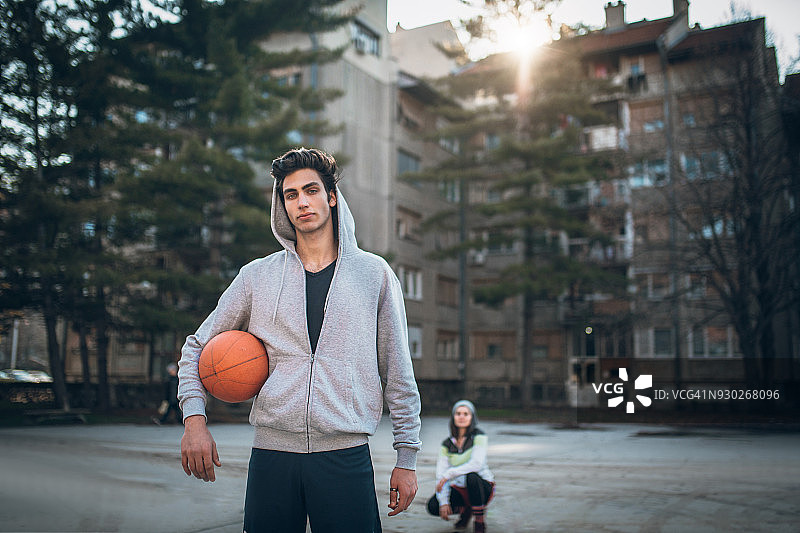 街头篮球从事职业的人图片素材