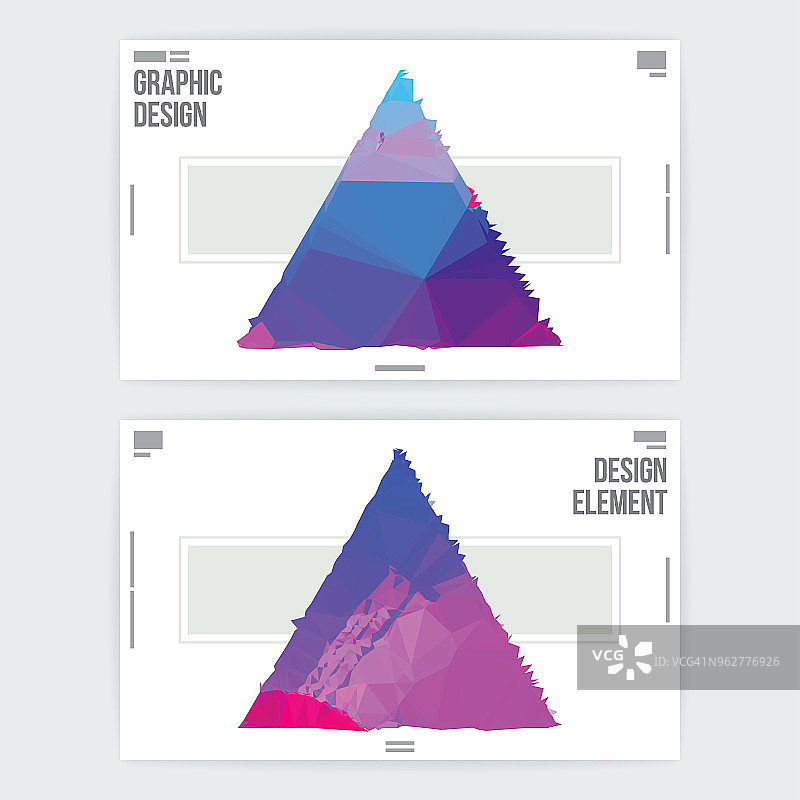 抽象三角形形状图形设计海报布局模板图片素材