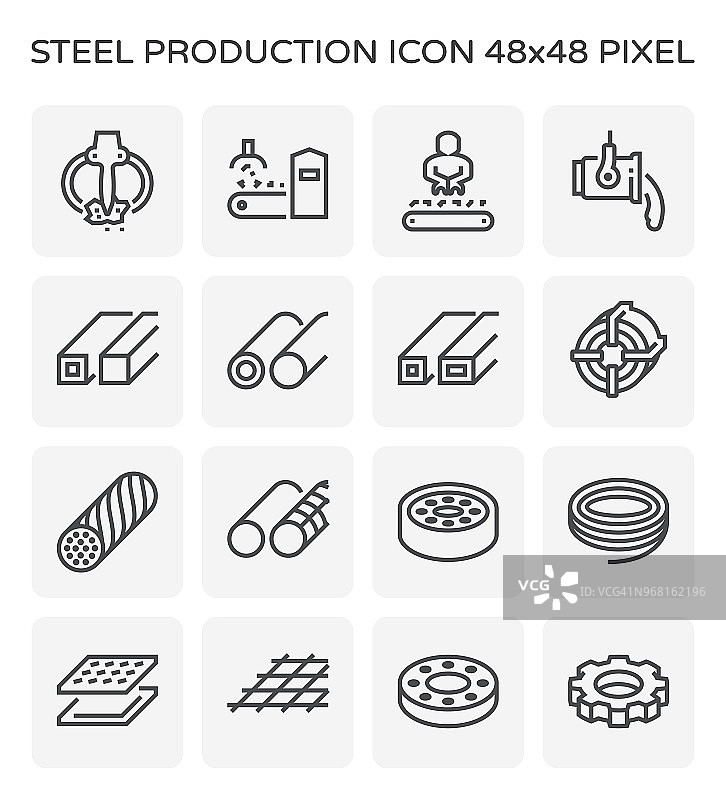 钢铁产品图标图片素材