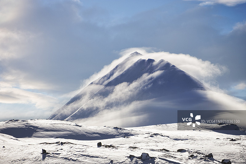 与clouds_Hardangervidda_Norway GAUSTATOPPEN图片素材