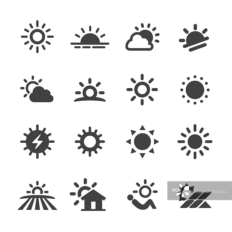 太阳图标-顶点系列图片素材