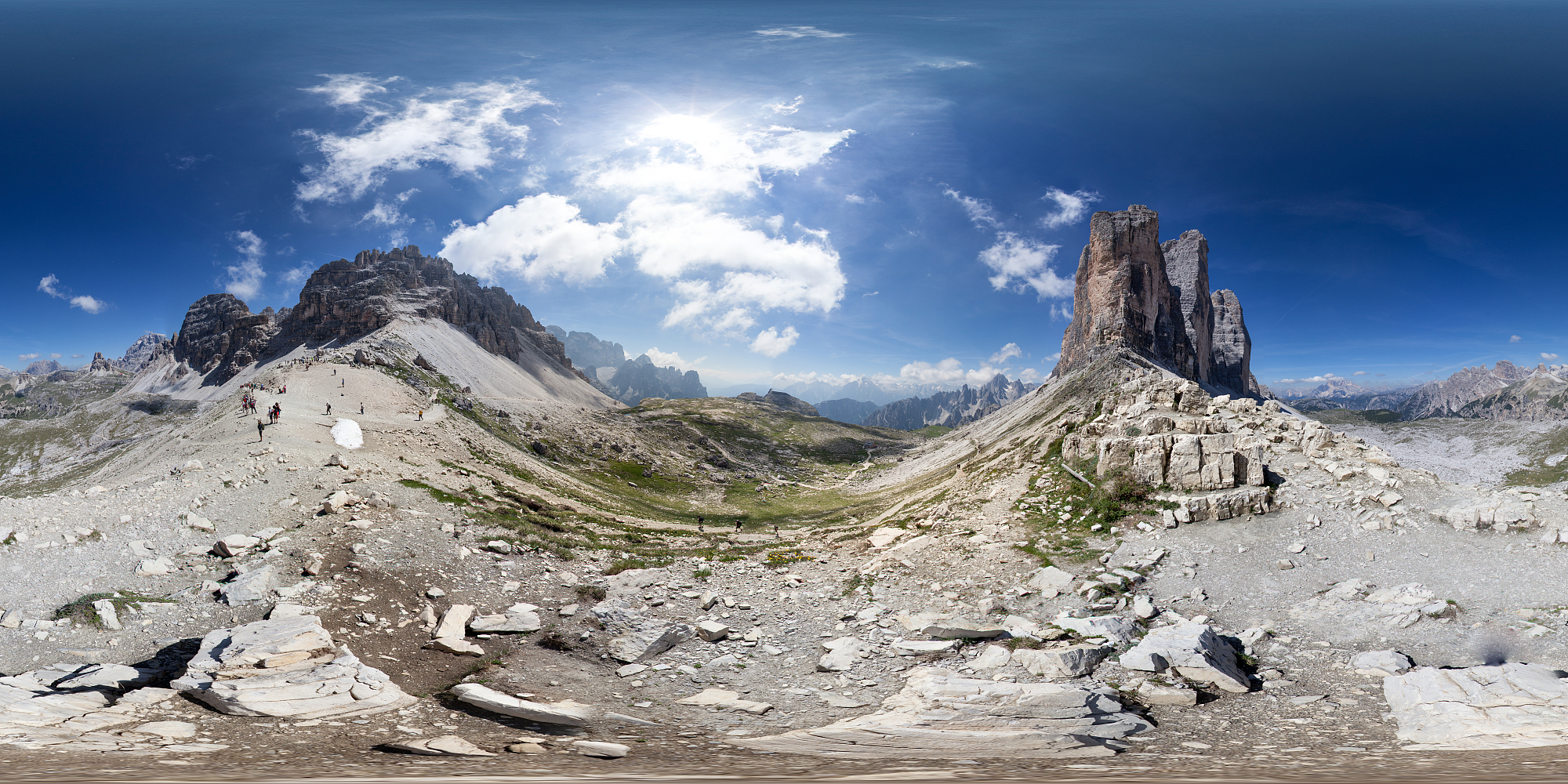 360全景拉瓦雷多，白云石，意大利图片下载