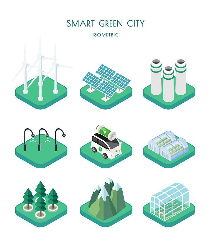 智能绿色城市图片下载