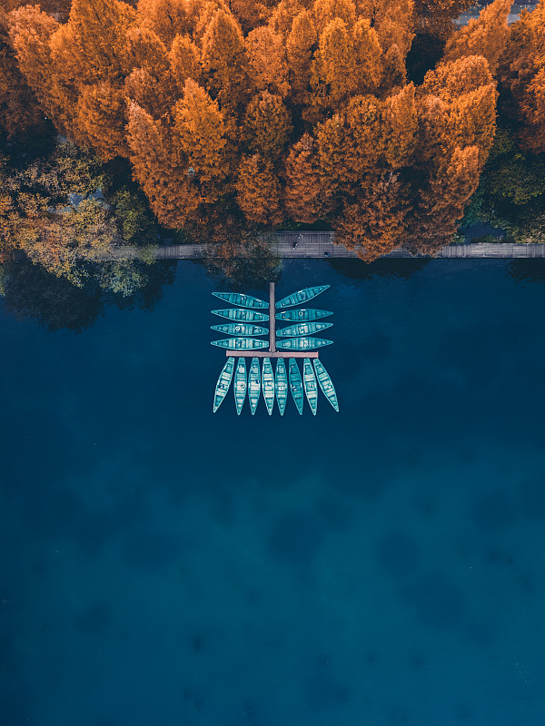 杭州西湖无人机航拍图片下载