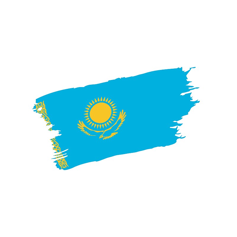 哈萨克斯坦国旗简笔画图片