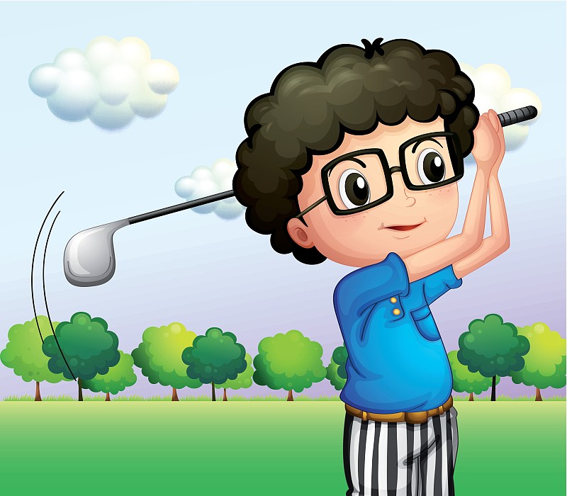 打高尔夫头像男图片