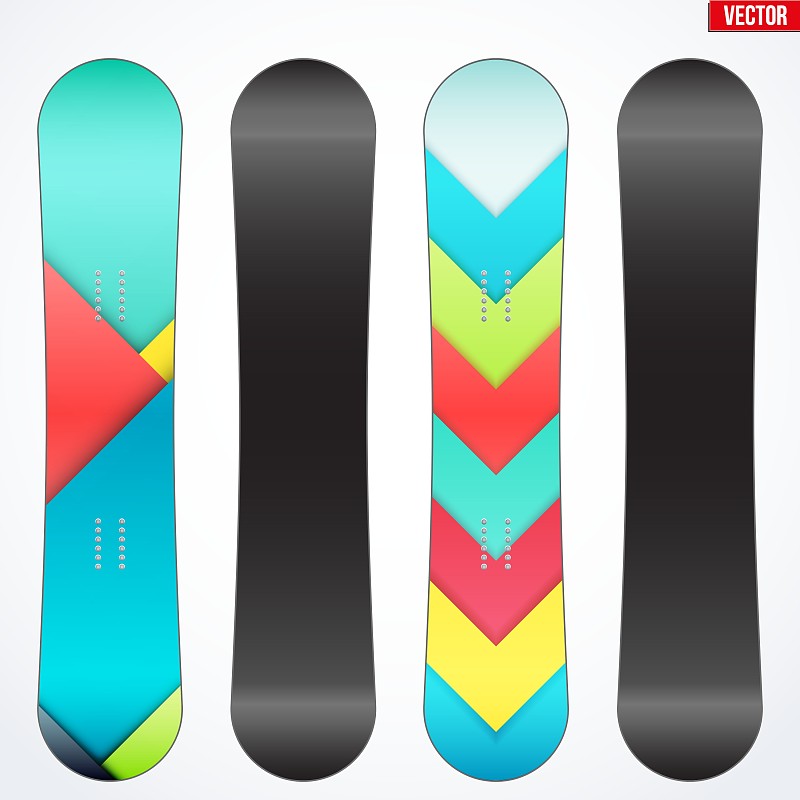 滑雪板设计样本符号图片素材