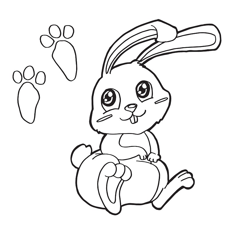 小兔子脚印图片像什么图片