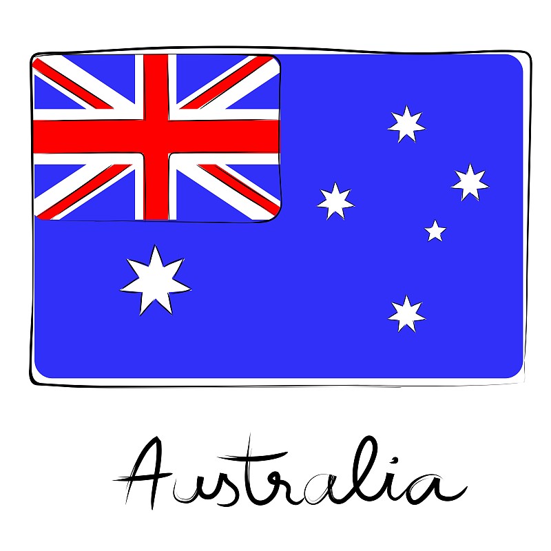 悉尼的国旗卡通图片图片