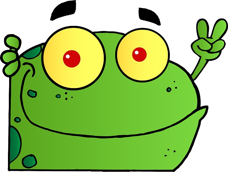 模仿青蛙的手势图片
