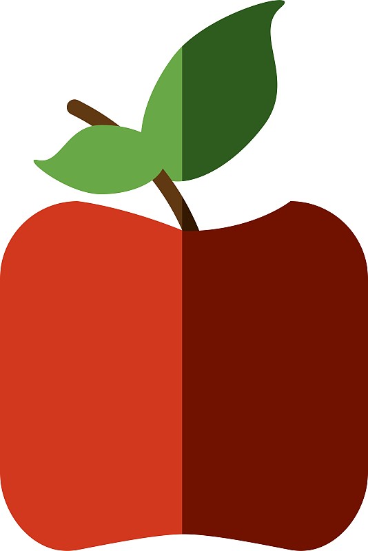 苹果与健康的创意图形图片