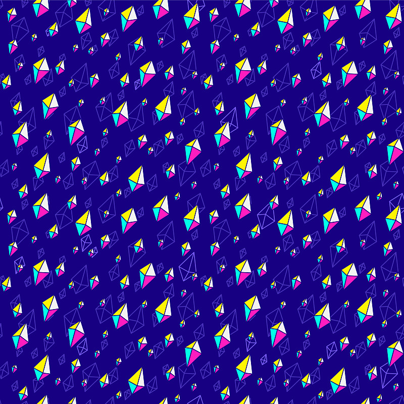 抽象几何图案霓虹色彩图片下载
