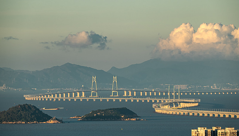 珠海加林山跨海大桥拍摄图片素材