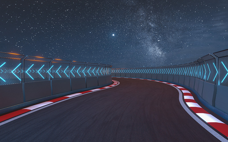 赛车赛道路面背景 3D渲染图片素材