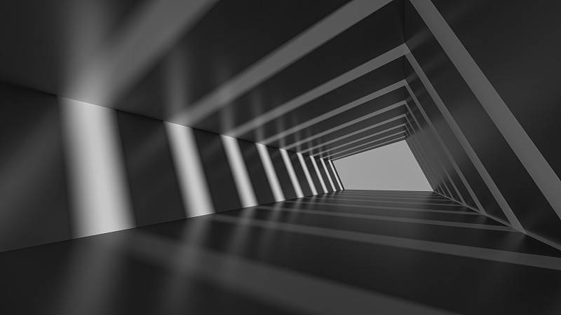 黑色科技隧道三维图形图片下载