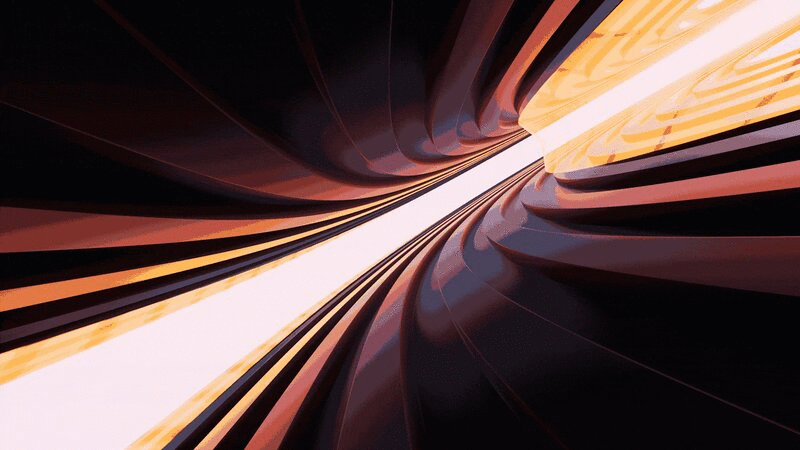 科幻感隧道背景循环动画3D渲染插画下载