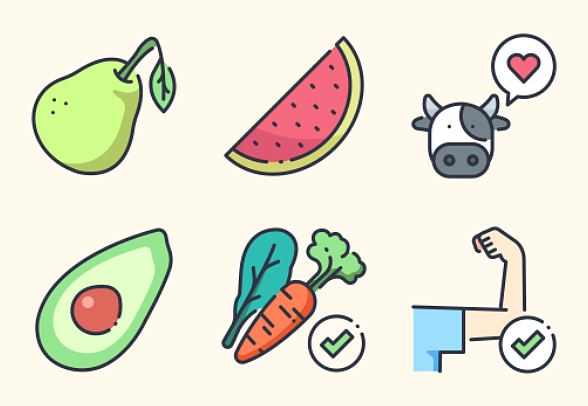 **素食填充轮廓填充轮廓风格**
包含35个图标的图标包。

包括设计:
——素食
——食品
——健康
——素食
——有机
——蔬菜
——饮食
——水果
——不
——健康图标icon图片