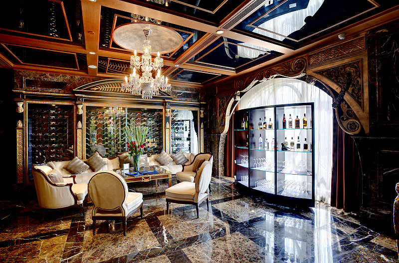 Salon in a luxury hotel图片素材