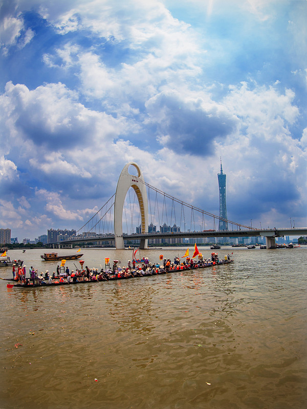 广州端午龙舟赛图片素材