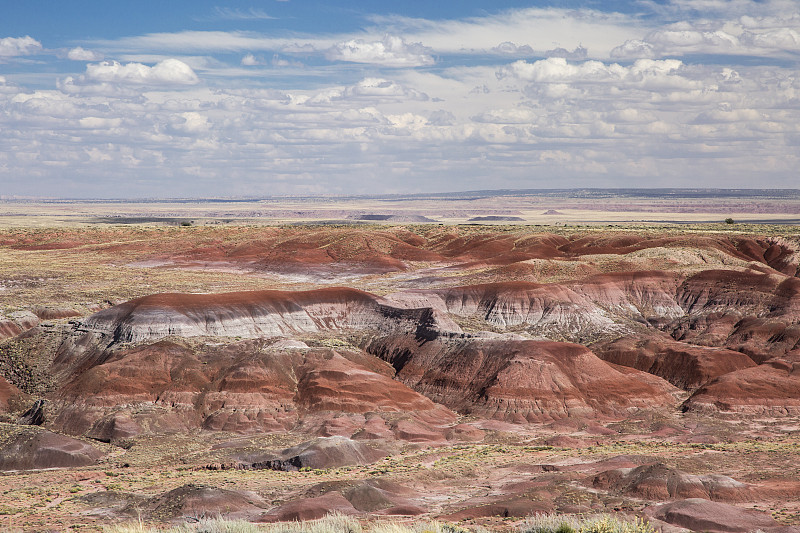 油漆沙漠石化森林国家公园，亚利桑那州，美国图片素材