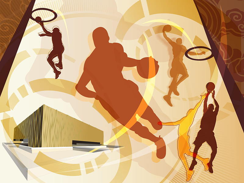 篮球运动合成片图片素材