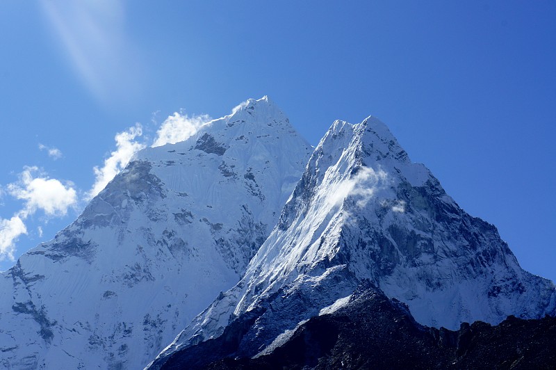 喜马拉雅山峰，阿玛达布拉姆图片下载