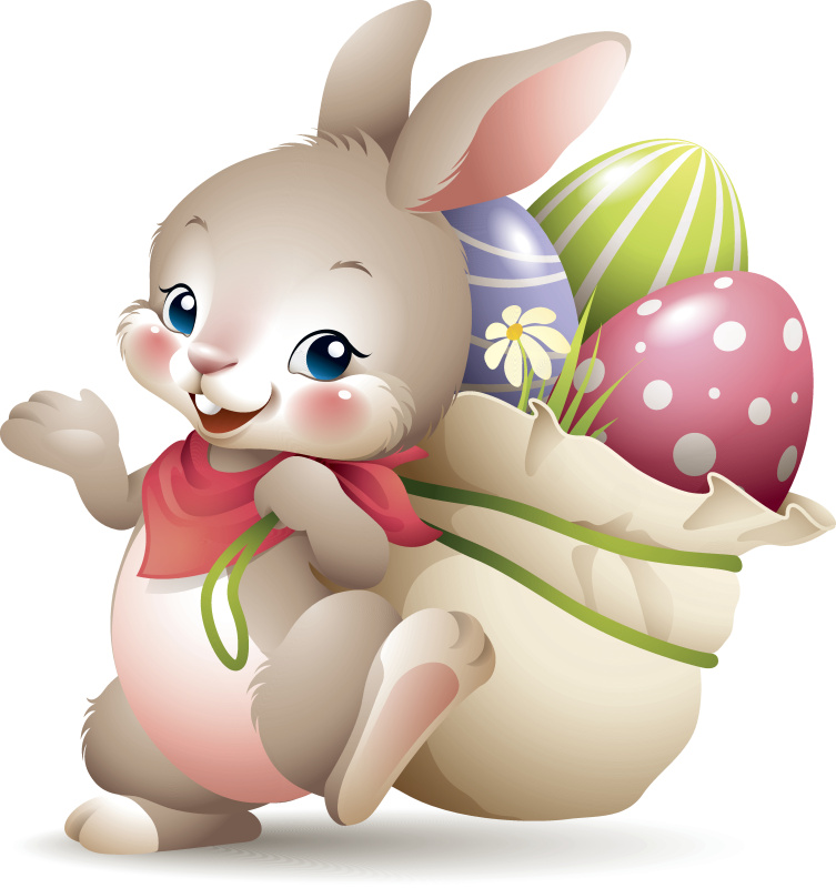 复活节兔子-袋子图片下载