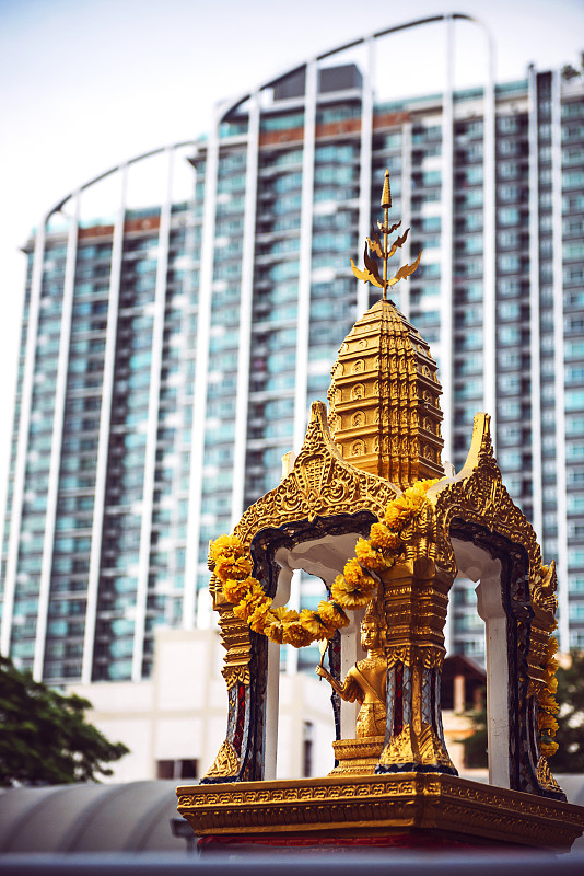 泰国，曼谷，Phra Phrom坛图片素材
