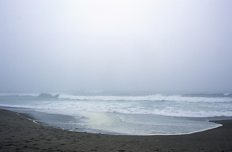 海景在一个多雾的日子图片下载
