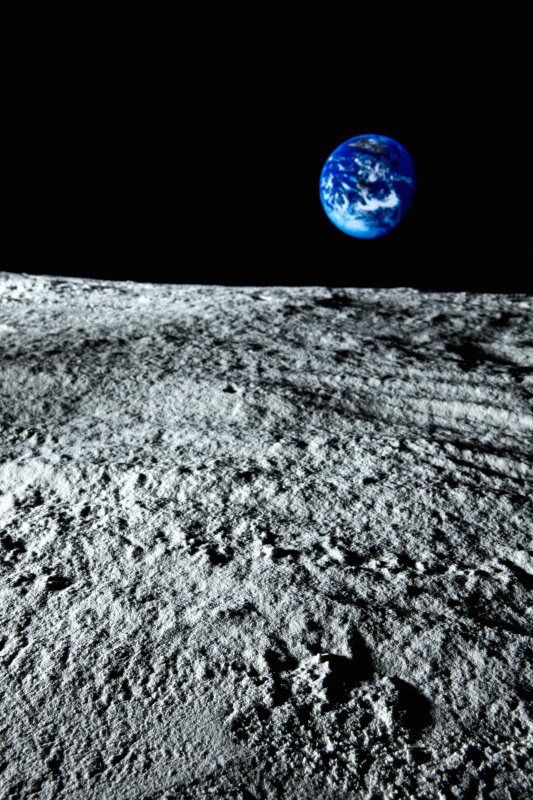从月球上看地球图片下载