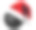 圣诞保龄球和圣诞老人的帽子-运动概念-孤立在白色背景-矢量插画图片