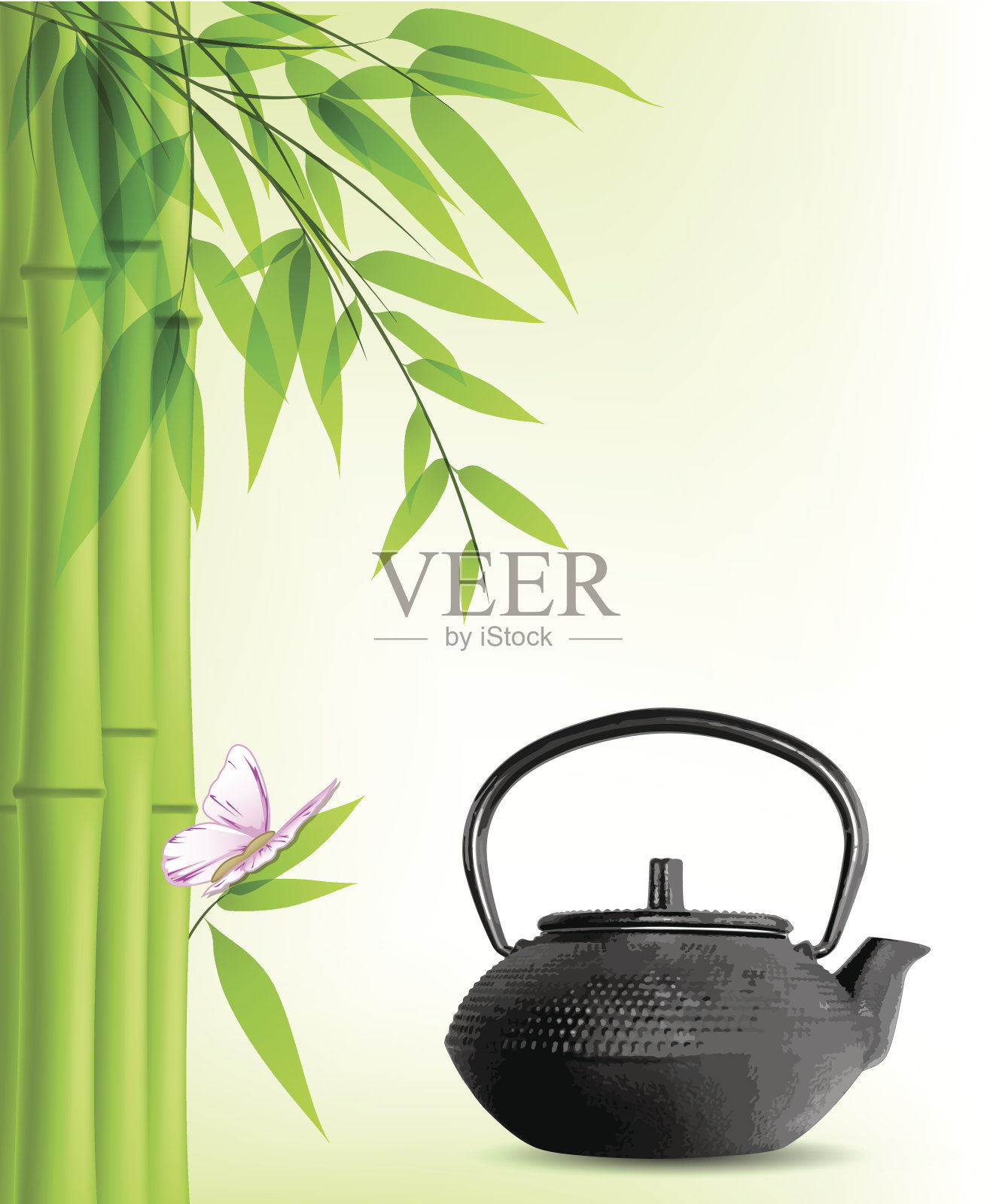 青竹茶设计元素图片