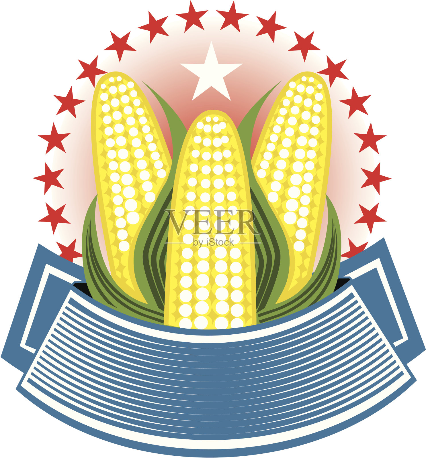 玉米会徽插画图片素材